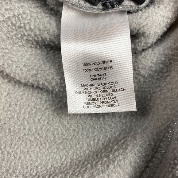 Cabela's Pullover Men's Large Gray Fleece Long Sleeve Mock Neck Quarter Zip - Picture 6 of 12